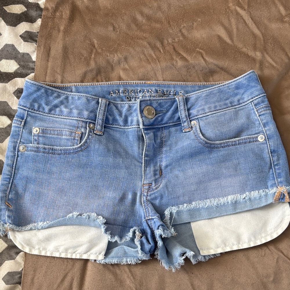 American Eagle Outfitters Denim Blue Cutoff Shorts
